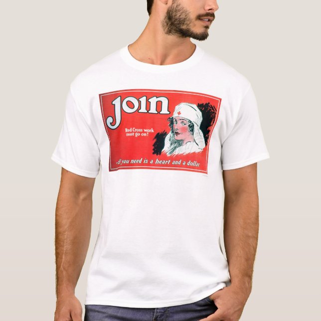 Schließen Sie sich dem roten Kreuz an (US00027A) T-Shirt (Vorderseite)