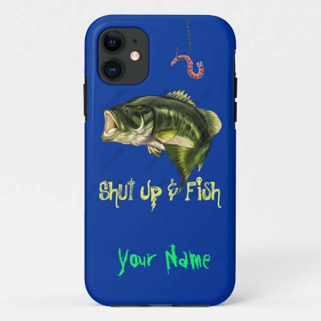 Schließen Sie u. fischen Sie - großen Mund-Baß Case-Mate iPhone Hülle (Rückseite)