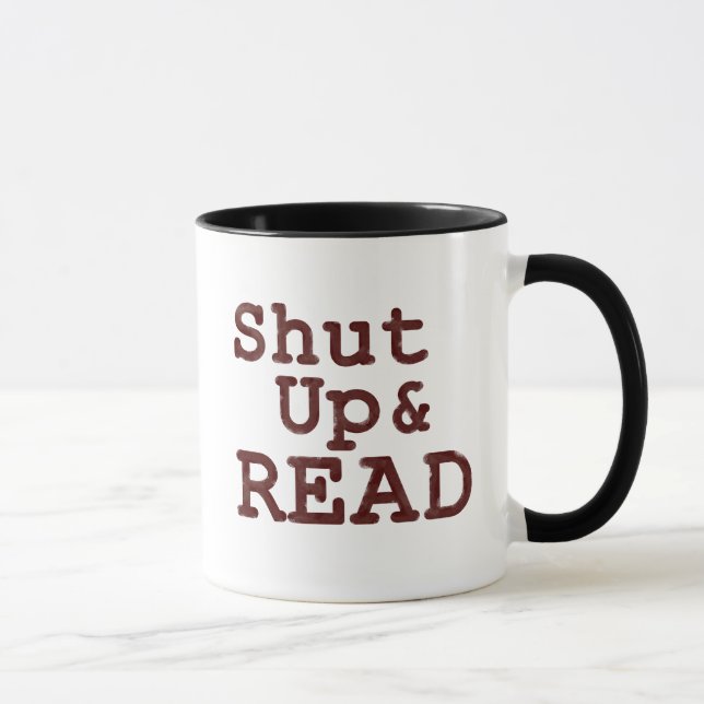 Schließen Sie und lesen Sie Tasse (Rechts)