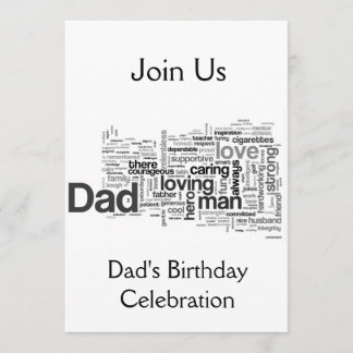 SCHLIESSEN SIE UNS FÜR "VATERS GEBURTSTAG" EIN EINLADUNG