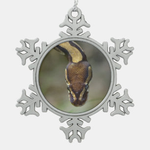 Schließkugel Python Postcard Schneeflocken Zinn-Ornament