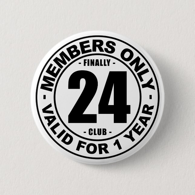 Schließlich 24 Verein Button (Vorderseite)