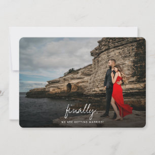 Schließlich Einfache Hochzeit von modernen Scrip Save The Date