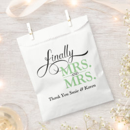 Schließlich Frau und Frau Wedding Empfang Geschenktütchen