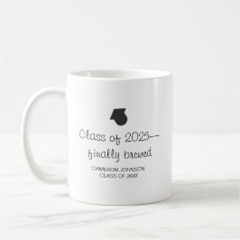 Schließlich gebrauter Abschluss Kaffeetasse