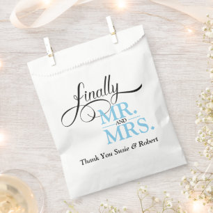 Schließlich Herr und Frau Wedding Empfang Geschenktütchen