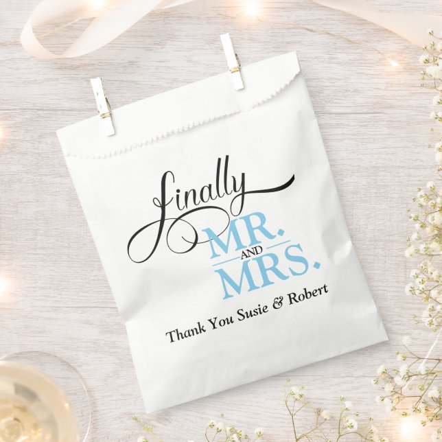 Schließlich Herr und Frau Wedding Empfang Geschenktütchen (Ausgeschnitten)
