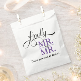Schließlich Herr und Herr Wedding Empfang Geschenktütchen