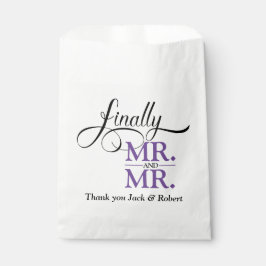 Schließlich Herr und Herr Wedding Empfang Geschenktütchen