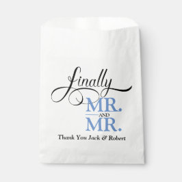 Schließlich Herr und Herr Wedding Empfang Geschenktütchen