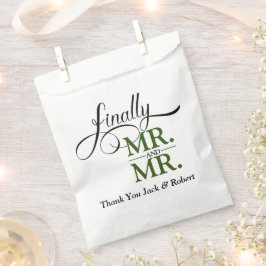 Schließlich Herr und Herr Wedding Empfang Geschenktütchen