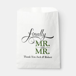 Schließlich Herr und Herr Wedding Empfang Geschenktütchen
