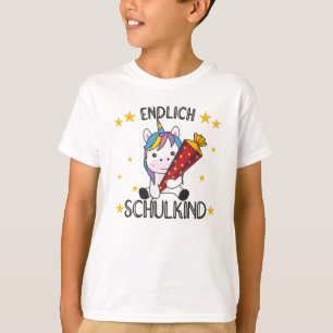 Schließlich Schoolkind Unicorn School Bag School T-Shirt