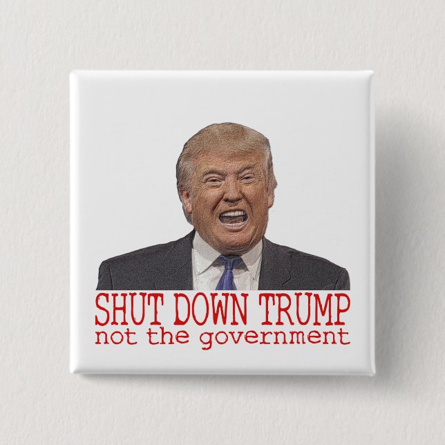 Schließt Trump ab, nicht die Regierung Button (Vorderseite)