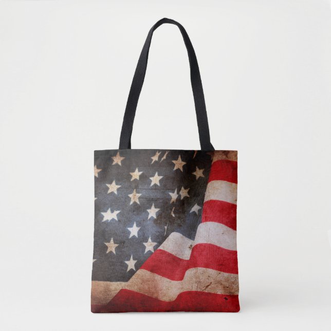 Schließung der großen amerikanischen Flagamerica,  Tasche (Vorderseite)