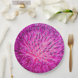 Schließung der Milchdistel Pappteller