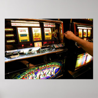 Schließung der Schlitzmaschine Poster