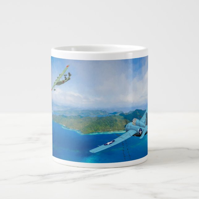 Schließung der US-Marine Grumman F3F Wildcat Jumbo-Tasse (Vorderseite)