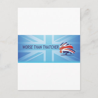 Schlimmer als Thatcher Postkarte