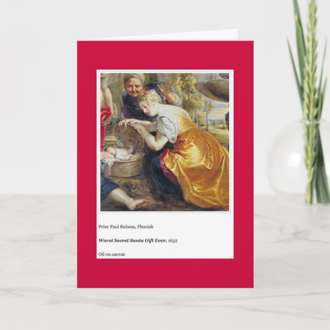 SCHLIMMSTE SANTA GIFT JE FERIENKARTE FEIERTAGSKARTE (Vorderseite)