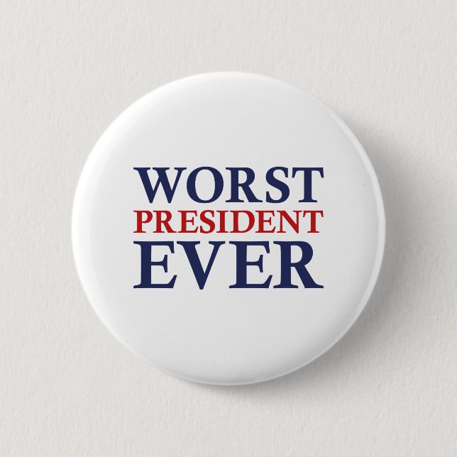 Schlimmster Präsident je Button (Vorderseite)