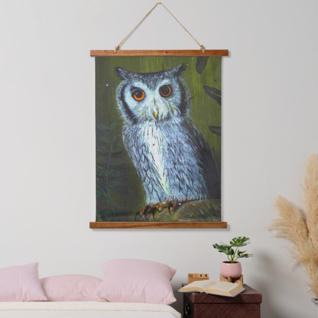 Schlingenbild in Acrylfarben Wandteppich Mit Holzrahmen (Schlafzimmer)