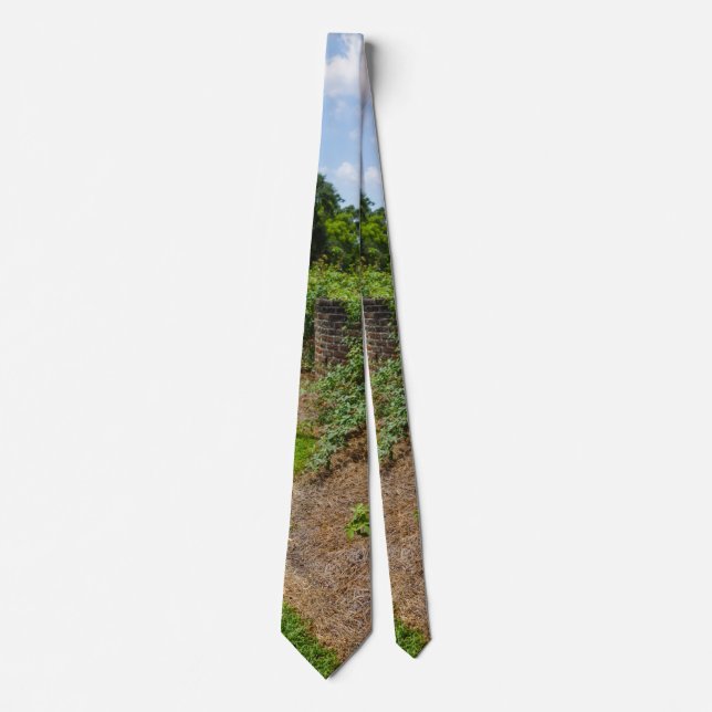 Schlips mit gebogener Mauer Krawatte (Vorderseite)