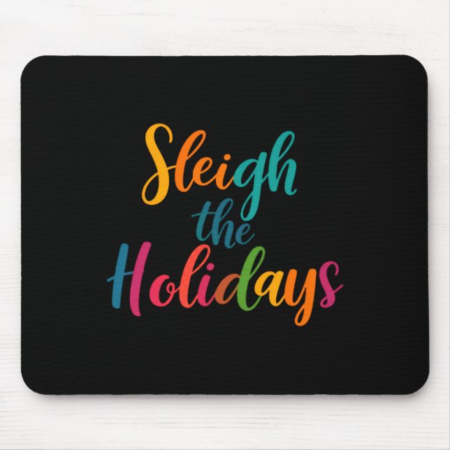 Schlitten Die Feiertage Kleinkind  Mousepad (Vorne)