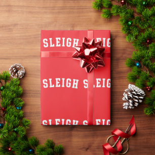 Schlitten Frohe Weihnachten Baum Lustiger Xmas Url Geschenkpapier