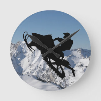 Schlitten-Gebirgsuhr Runde Wanduhr