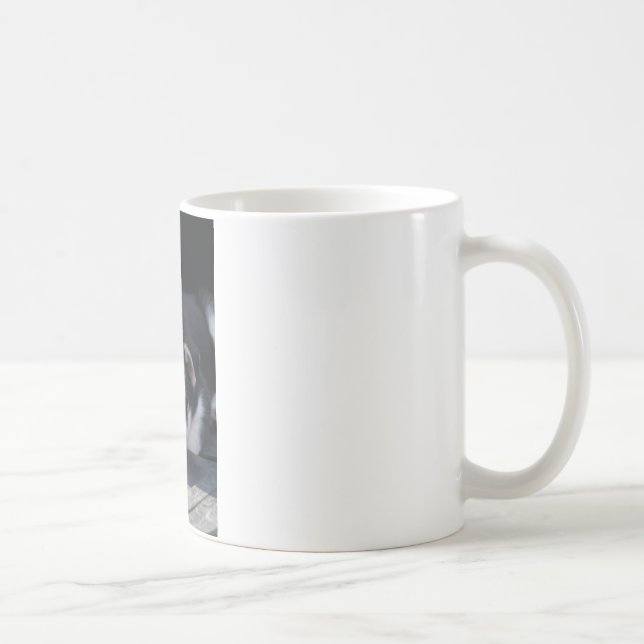 Schlitten-Hundewelpe alaskischer Kaffeetasse (Rechts)