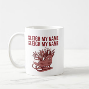 Schlitten Meinen Namen Lustige Weihnachten Urlaub Kaffeetasse