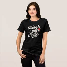 Schlitten Name Vibes Tri-Blend Shirt