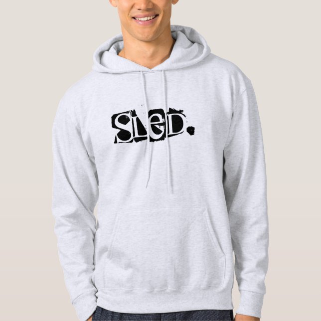 "Schlitten" obere Halbinsel "das 906" Snowmobile Hoodie (Vorderseite)