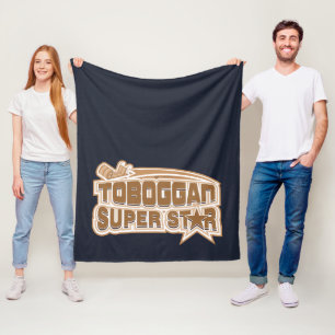 Schlitten Superstar Wintersport Neuheit Fleecedecke
