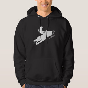 Schlitten-Weiß Hoodie