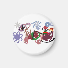 Schlitten Winter Magnet