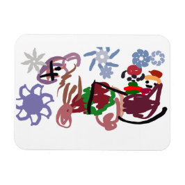 Schlitten Winter Magnet