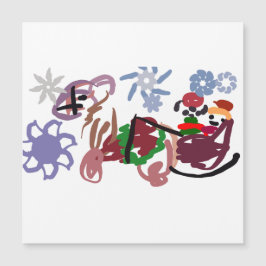 Schlitten Winter Magnetkarte
