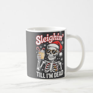 Schlittenfahren bis ich tot bin Schlitten Weihnach Kaffeetasse