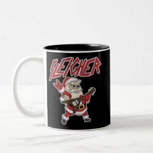 Schlittenfahrer Weihnachtsmann Metal Weihnachten G Zweifarbige Tasse