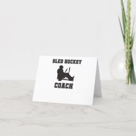 Schlittenhockeytrainer Dankeskarte