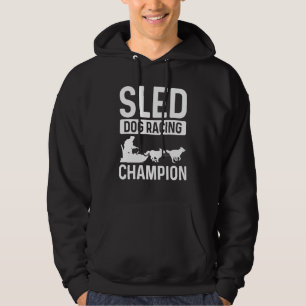 Schlittenhund-Rennmeister Alaska Mushing Husky Sch Hoodie