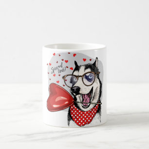 Schlittenhund-Verbreitungs-Liebe, Schlittenhund, Kaffeetasse