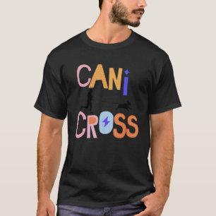 Schlittenhunde Beagle Canicross läuft mit meinem H T-Shirt