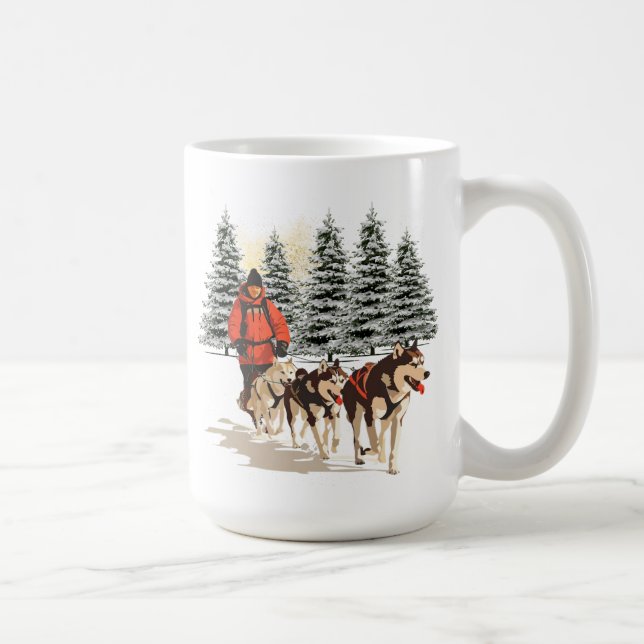 "Schlittenhunde Tasse (Rechts)