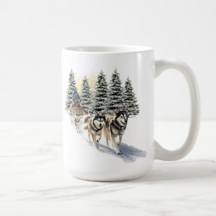 Schlittenhunde-Tasse Kaffeetasse
