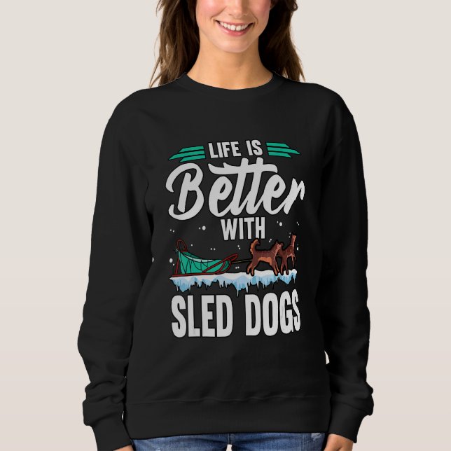 Schlittenhunderennen 6 sweatshirt (Vorderseite)