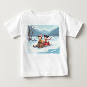 Schlittenkinder Baby T-shirt