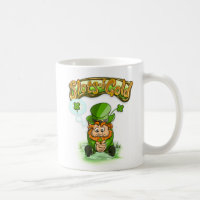 Schlitze der Goldvierblättriges Kleeblatt Tasse